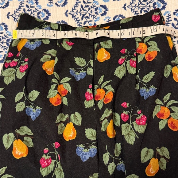 Princess highway ModCloth fruit pattern linen pants - Picture 5 of 6